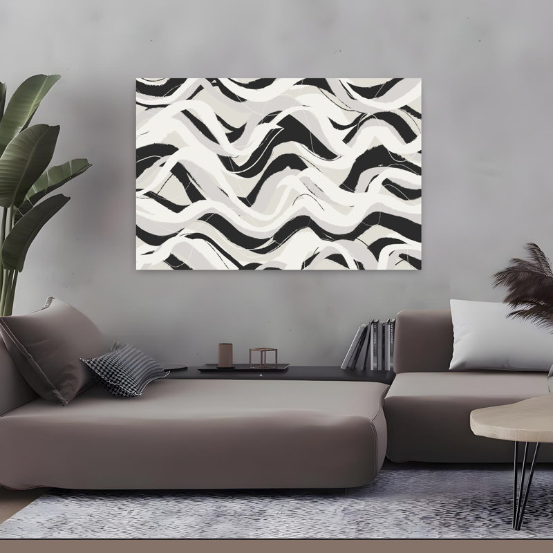 Art contemporain, art minimaliste abstrait, 32" H x 48" W