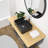 16'' x 12‘’ Vessel Sink, Black Rectangular Vitreous Ceramic Bathroom Sink, Above Counter Vanity Basin, Scratch & Heat Resistant, Easy to Clean-129483918