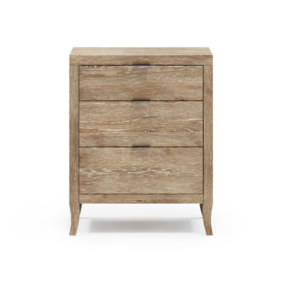 Tribeca 3 - Drawer Solid Wood Nightstand