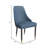 Calume Dining Chairs Fabric/Leather Seat and Back in Oak Wood Set of 2-308049303-305700636