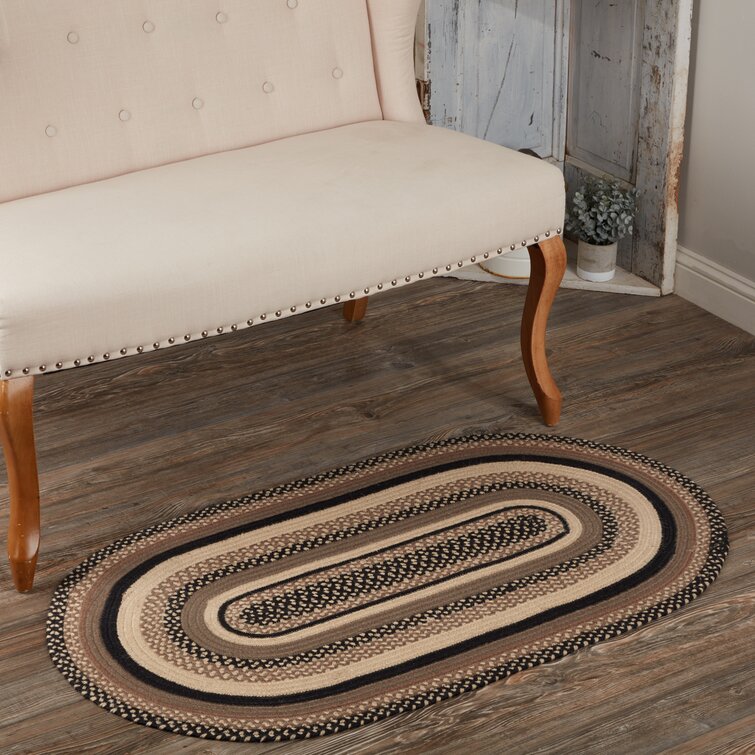 Hand Braided Geometric Rug