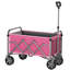 Chariot pliable robuste de 31 po de largeur, chariot utilitaire tout-terrain avec poignée réglable pour le camping-136149077