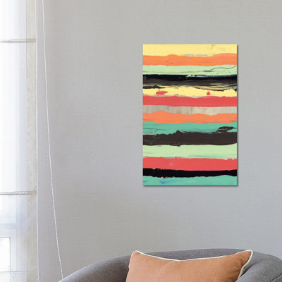 Alt Stripes II - Wrapped Canvas Painting