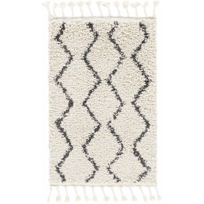 Tapis crème / noir Adeeva