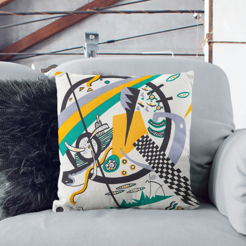 Small Worlds IV Square Throw Cushion, 55cm H x 55cm W x 20cm D