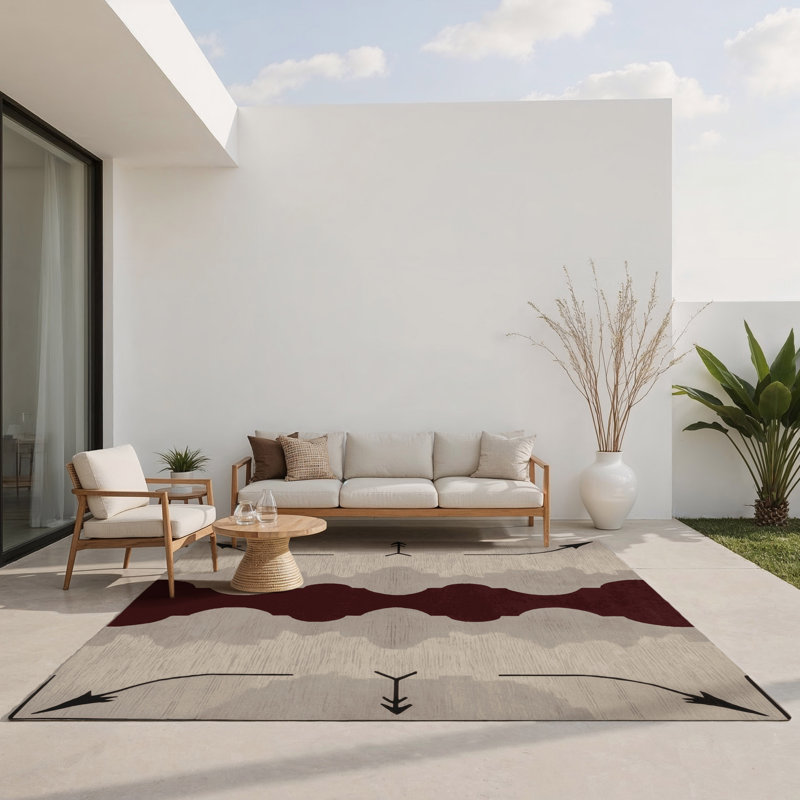 Dimensional Weave Indoor And Outdoor Area Rug, Rectangle 9' x 12'