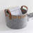 Gracie Oaks Handwoven Laundry Basket with Handles