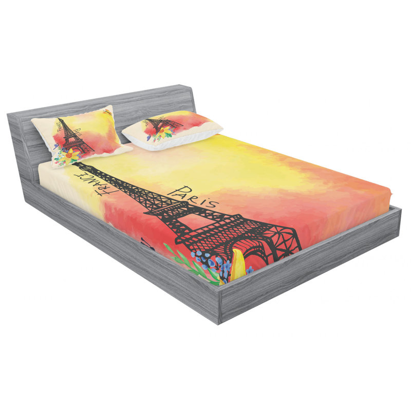 Microfiber Sheet Set, Full Sheet Set with Fitted Sheet