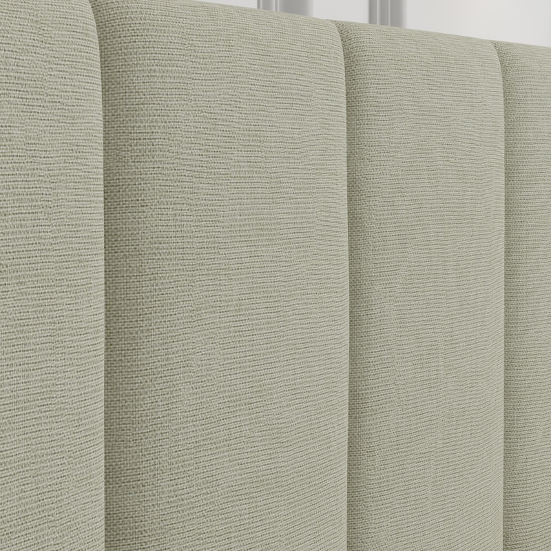 Askar Upholstered Panel Headboard, Beige, Full / Double
