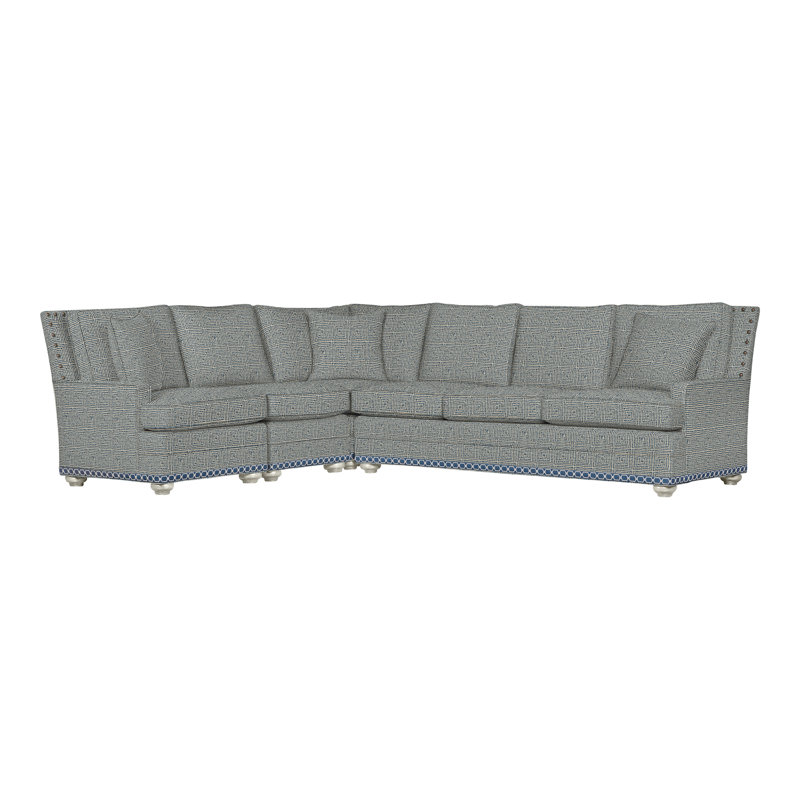 American Bungalow 4-Piece Riverside L-Sectional, Yes, Casa Blanca, Bennett Carolina