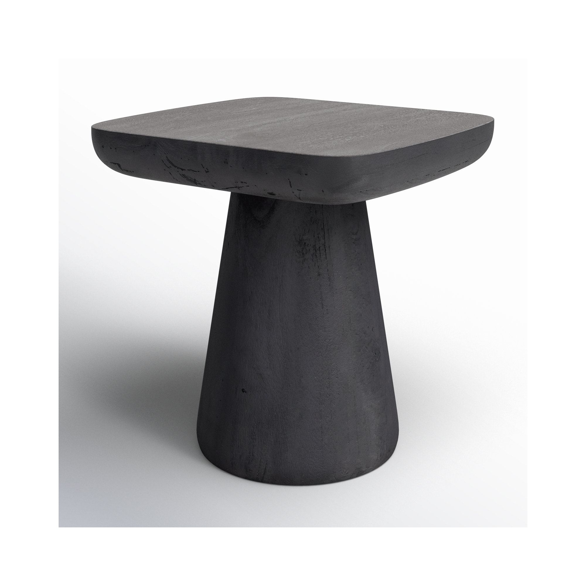 Gerdie Solid Wood End Table, Brown