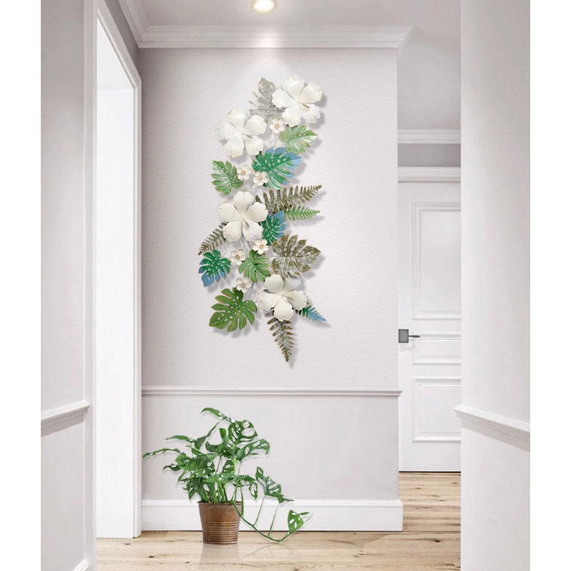 Décoration murale florale nordique minimaliste de luxe