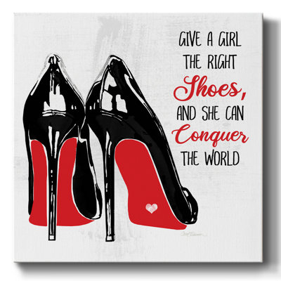 Les bonnes chaussures sur toile