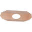 22"W x 11"H x 5 3/4"ID x 1/4"T Chrysler Wood Fretwork Pierced Ceiling Medallion, Walnut-63411831-63411844