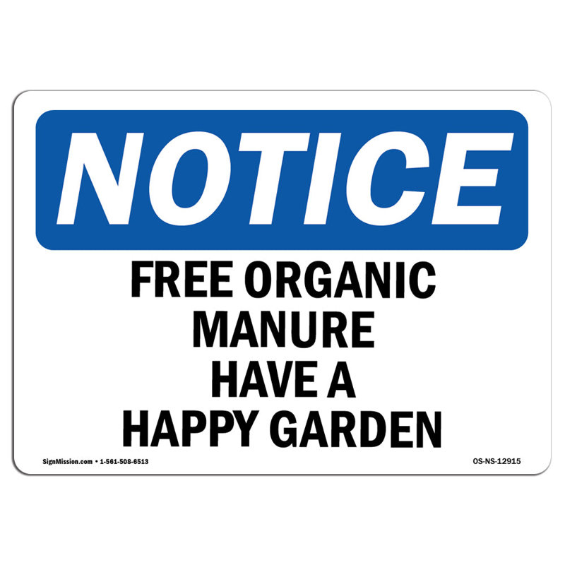 Osha Notice Free Organic Manure