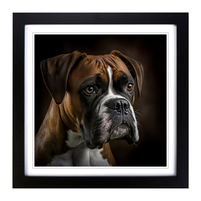 Single Picture Frame Print on Wood, Black