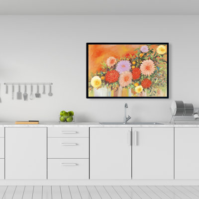 «Colorful Abstract Flowers» sur toile