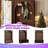 Hall Tree With Adjustable Shelves, 4 Hooks, 3 Cabinets & Bench, Mdf Mudroom Organizer For Entryway-1708185829