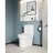 1.1/1.6 GPF Elongated Comfort Height Floor Mounted One-Piece Toilet