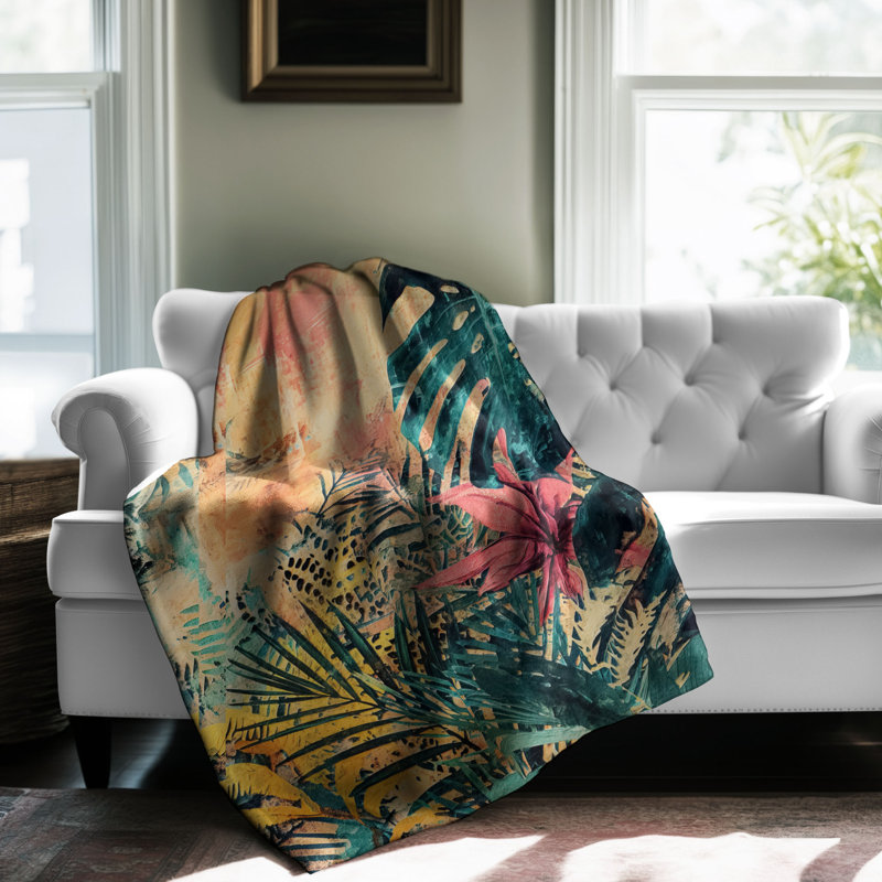 Couverture sherpa 1 pièce Wilderness Whispers, Lit simple