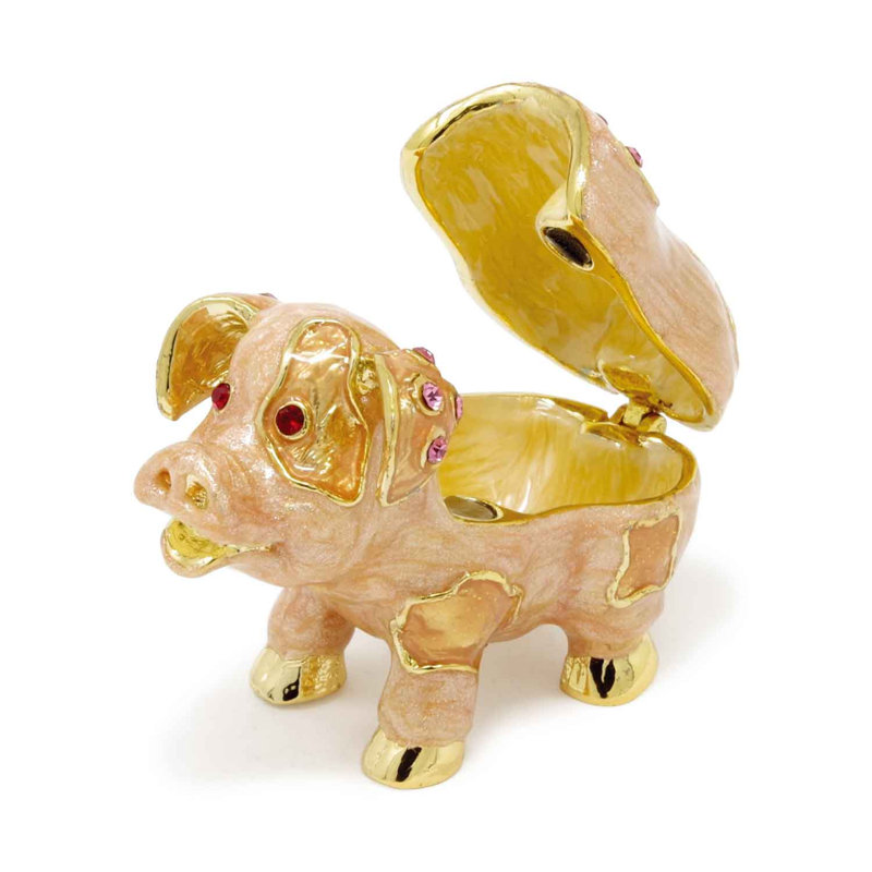 Boîte à bijoux cochon