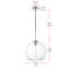 Luminaire suspendu sphérique simple à 1 lumière Snead-33591607-33559756-33591604