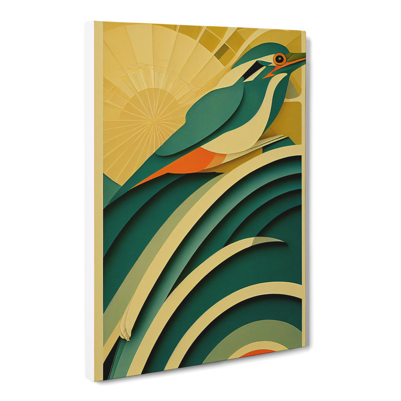Pencader Kingfisher Deco Vol.5 - Wrapped Canvas, 50cm H x 35cm W x 3cm D