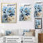 «Blue Minimalisme Daisy Flower II», reproduction sur toile florale-1441604709-1441604723
