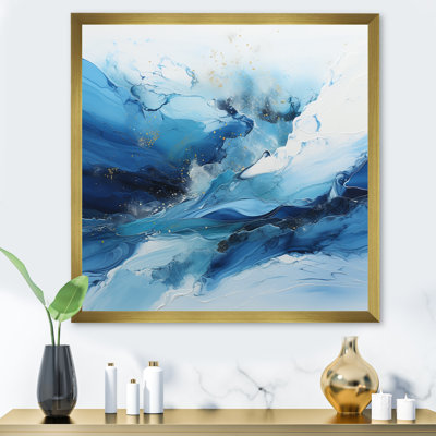 «Blue and White Glacier Charm III», reproduction sur toile