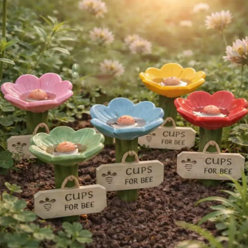 Flower shaped watering device