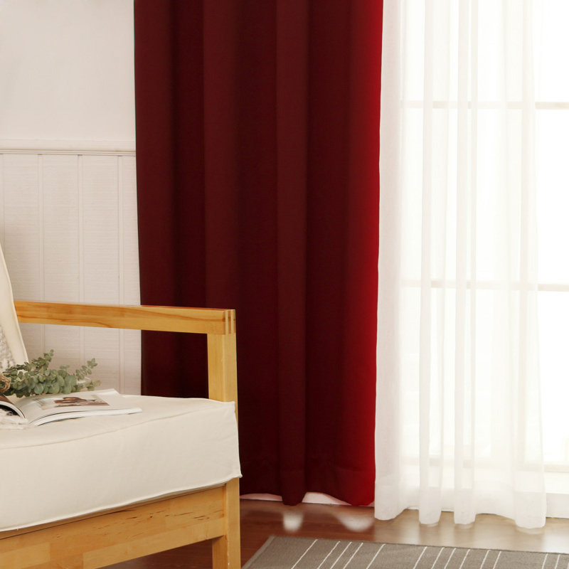 Granados Sheer Curtain, Burgundy