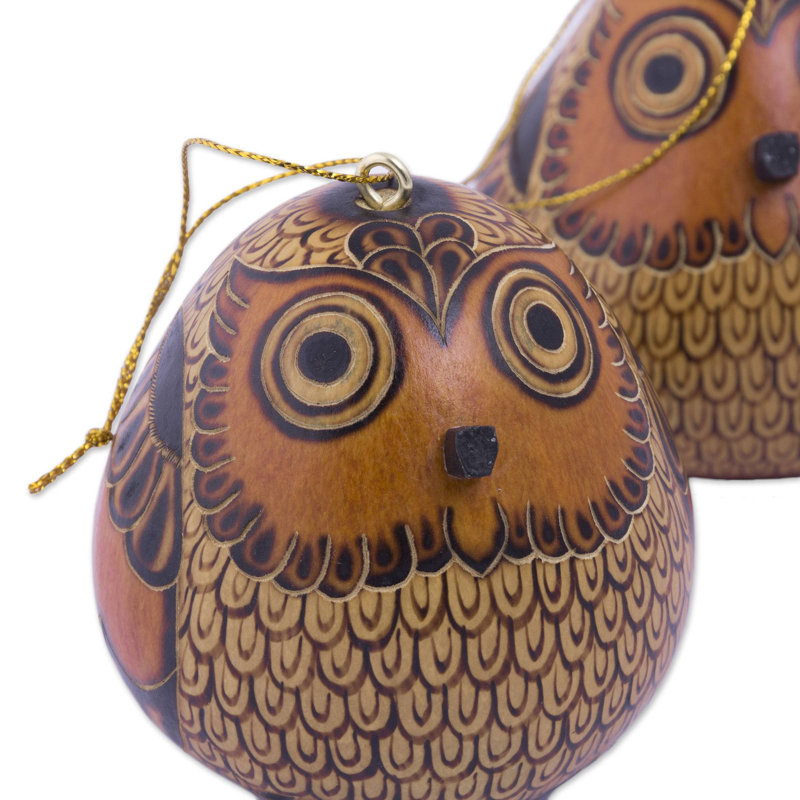 Sweet Guardians Dried Mate Gourd Ornaments
