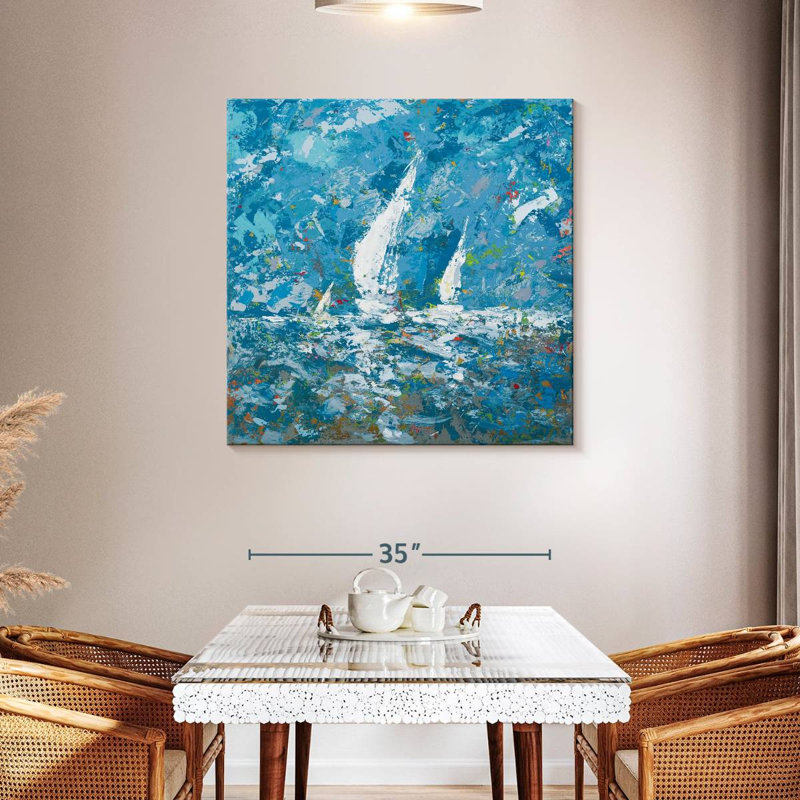 Avery Sailing II, 39" H x 39" W