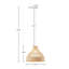 Luminaire suspendu en forme de cloche en bambou