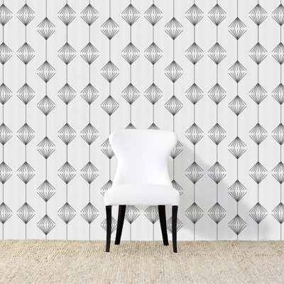 Jumping The Broom Geometric Wallpaper