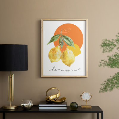Lemon Framed Print - Solid Wood