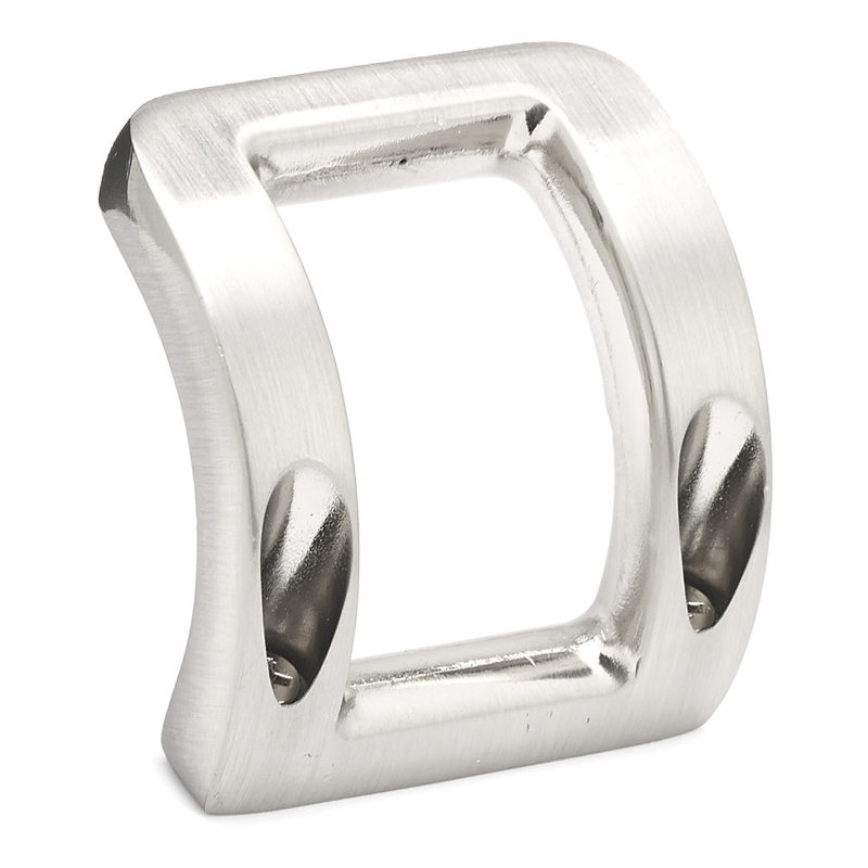 Contemporary Metal Wall Hook, Brushed Nickel