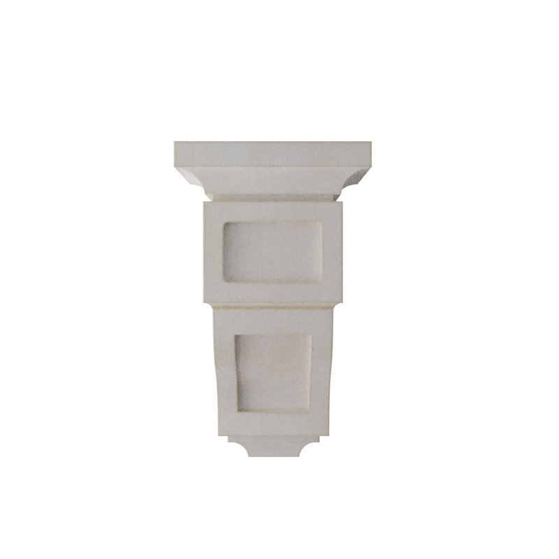 Corbeau en bois Reyes, H 10 po x l 5 po x P 5,75 po, Blanc craie cendré