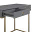 Rectangle Writing Desk with Golden Metal Legs-923807044