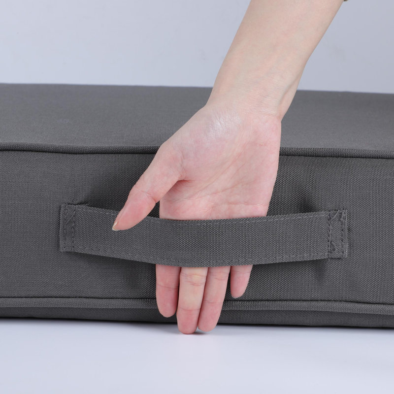 2-Piece Outdoor Deep Seat Cushion Set ( Cushion Only), Dark Gray