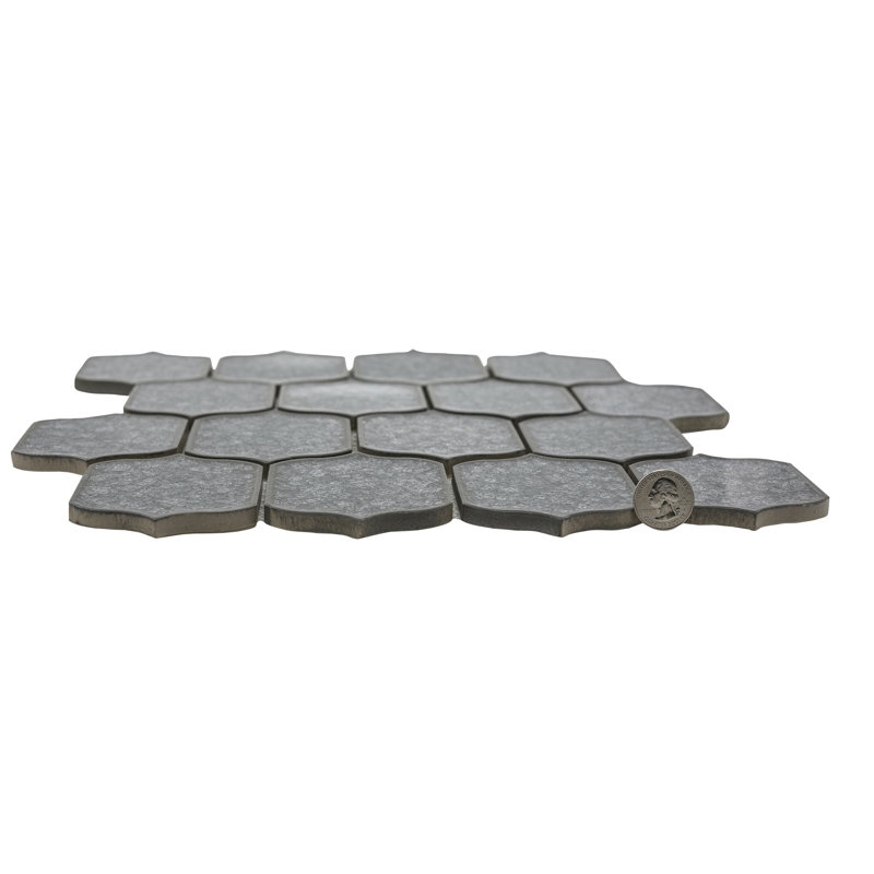 Theodora Arabesque Wall 11" x 12" Porcelain Mosaic Tile