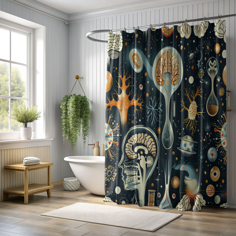 Rideau de douche Premium, H 74 po x l 71 po