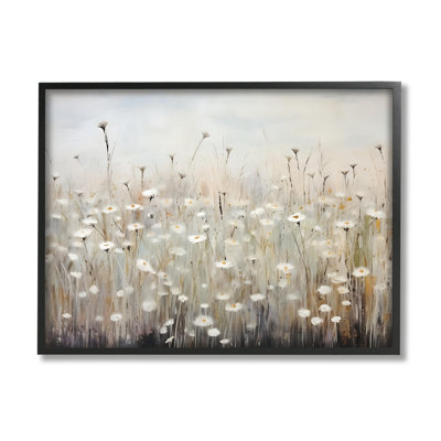 Bb-286-Framed " Abstract Speckled Flowers "