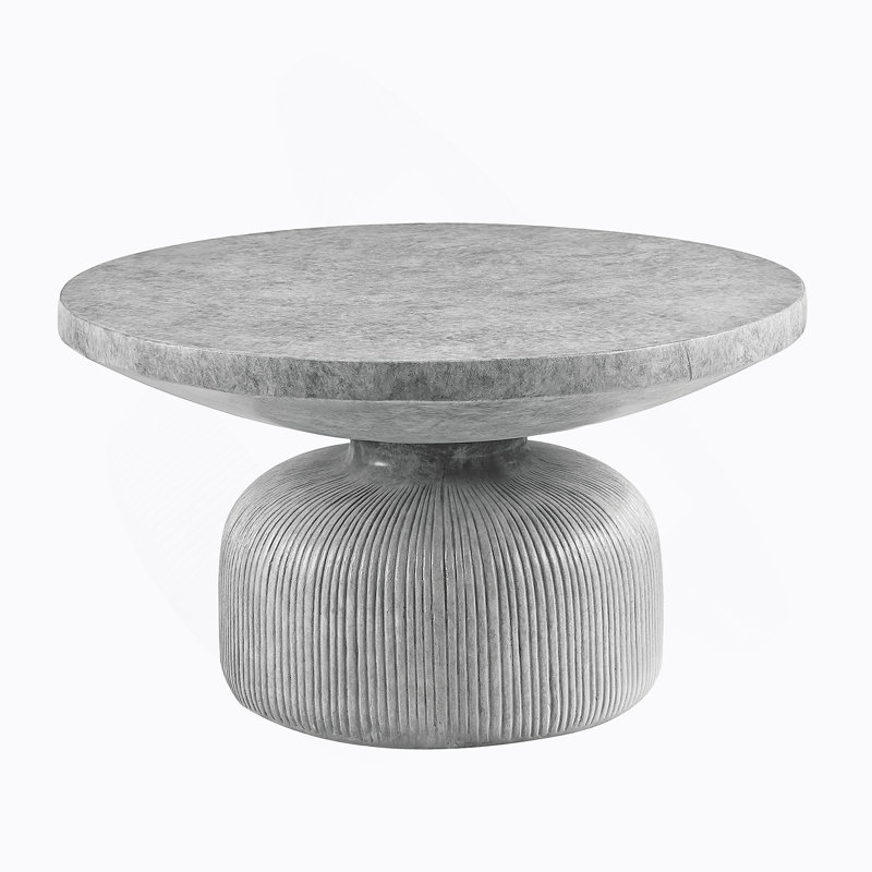 Weathered Gray Finish Coffee Table