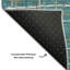 Tapis de qualité supérieure à rayures lavables à la machine AMF998-1144011945
