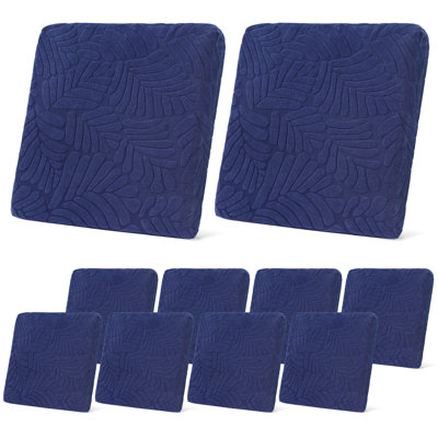 Ensemble de 10 housses de coussin d'extérieur imperméables et extensibles