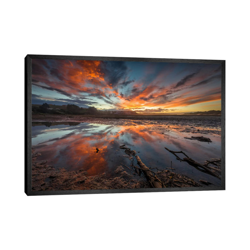 Fire In The Sky by Sergio Lanza - Gallery-Wrapped Canvas Giclée on Canvas, Black Framed, 152.5 cm H x 101.5 cm W