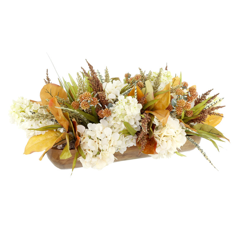 Fall Arrangement with Hydrangeas and Berries