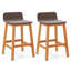 Ensemble de 4 tabourets de bar en bois d'acacia massif à hauteur de bar en rotin-1925406074-1925406077