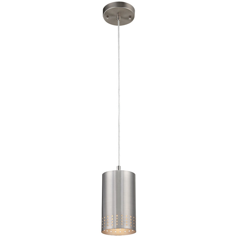 Luminaire suspendu cylindrique simple à 1 lumière Anupam